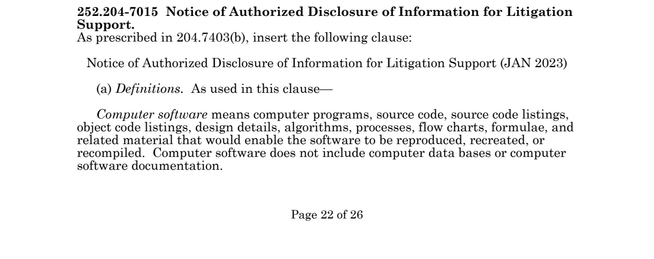 Source page for 252.204-7015
