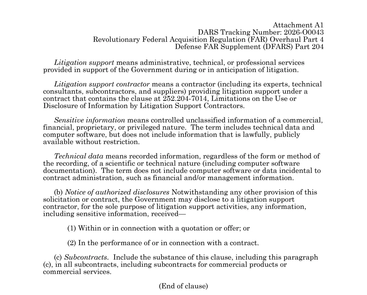 Source page for 252.204-7015