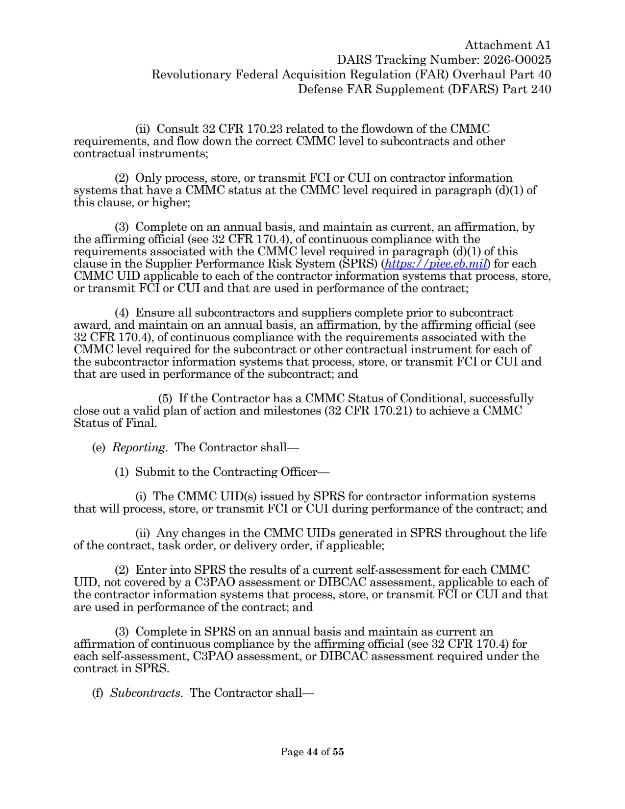 Source page for 252.204-7021