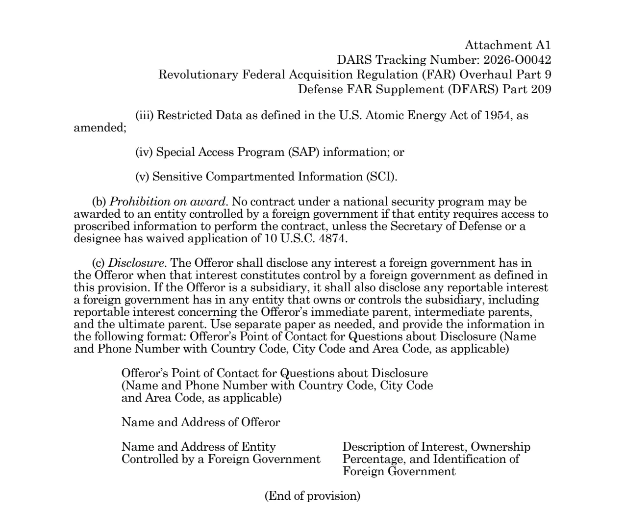 Source page for 252.209-7002