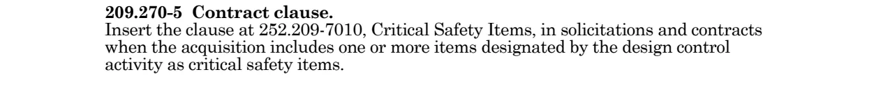 Prescription for 252.209-7010