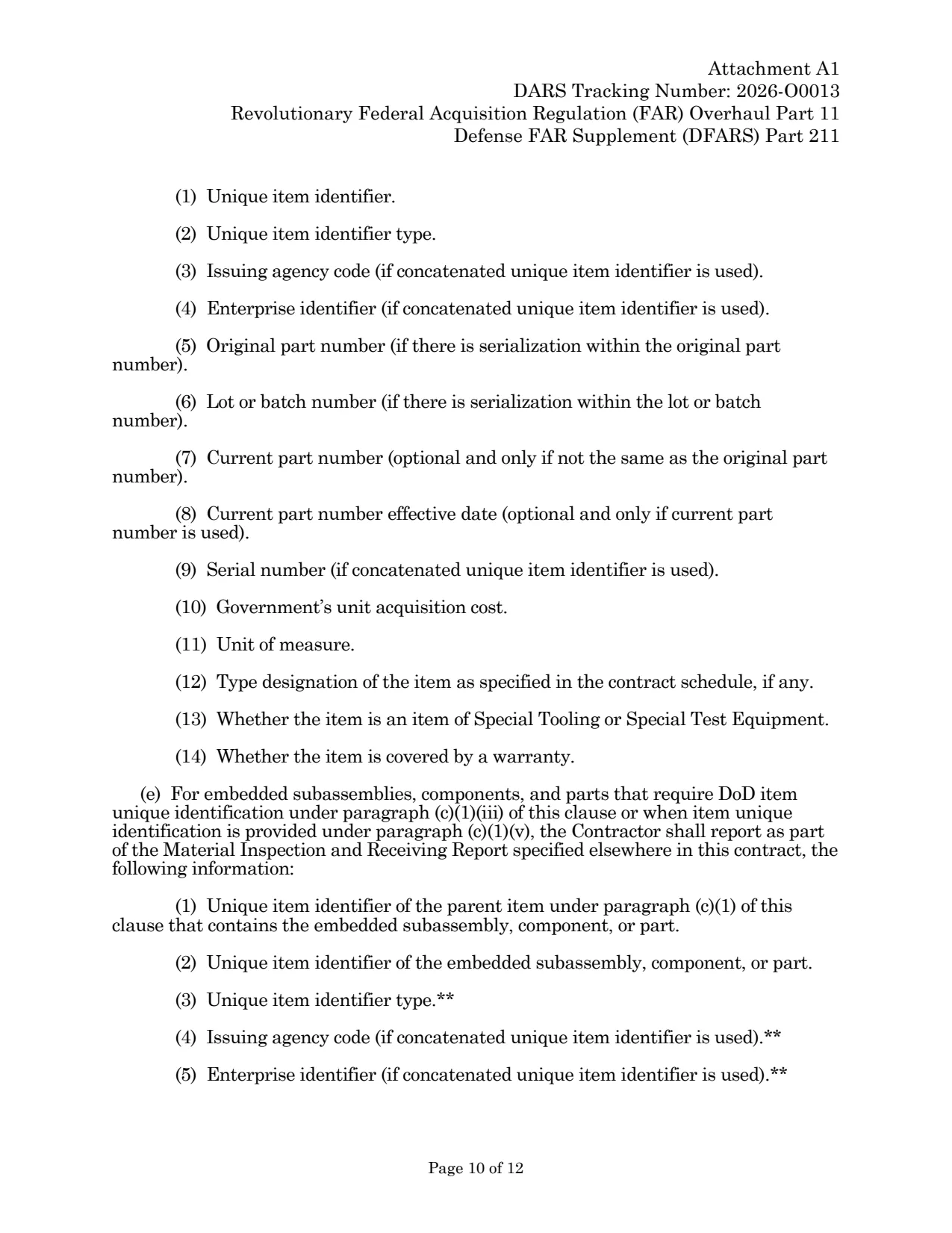 Source page for 252.211-7003