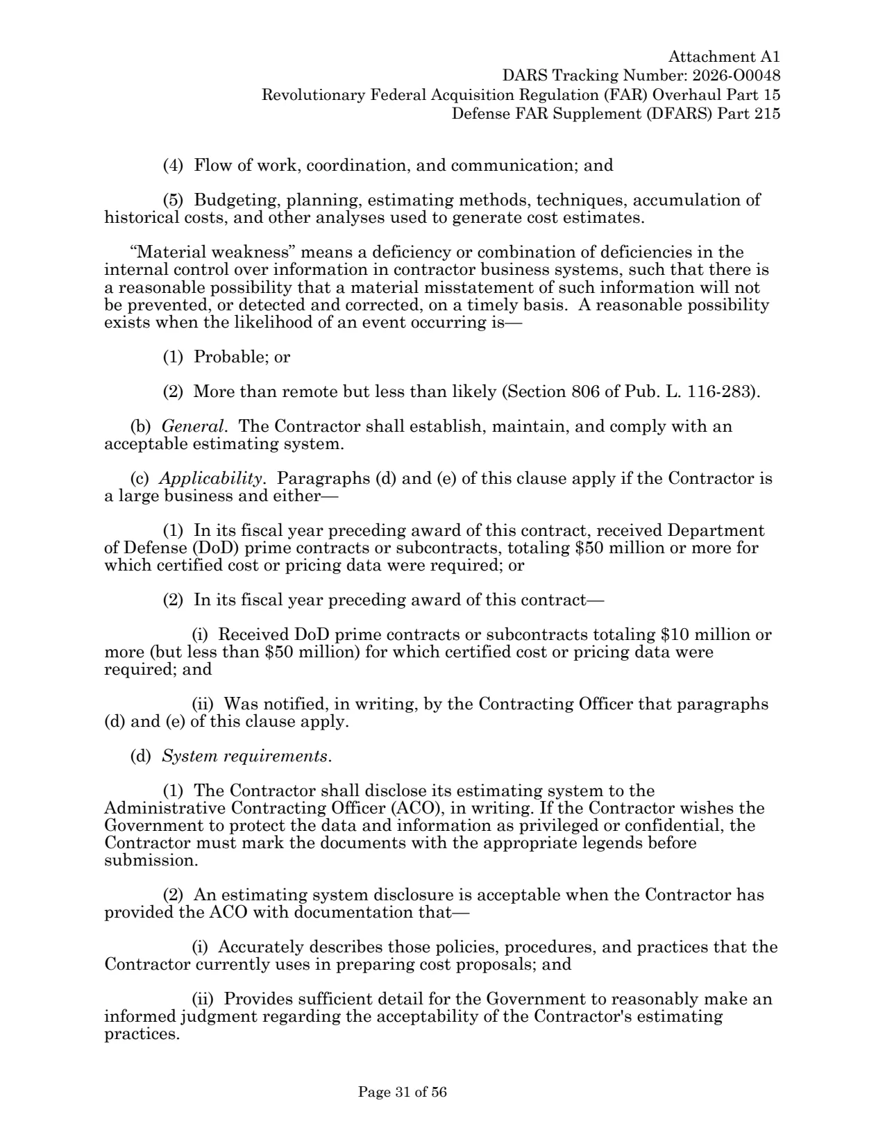 Source page for 252.215-7002