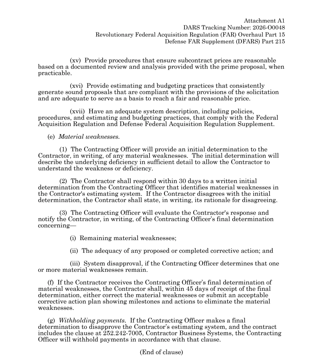Source page for 252.215-7002