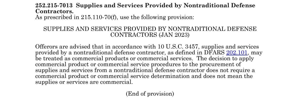 Source page for 252.215-7013
