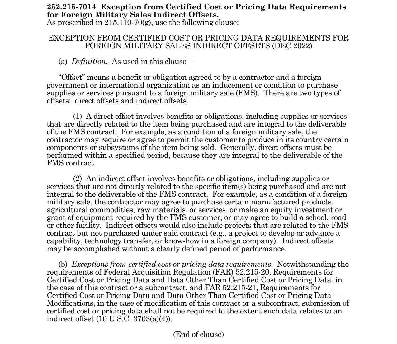 Source page for 252.215-7014