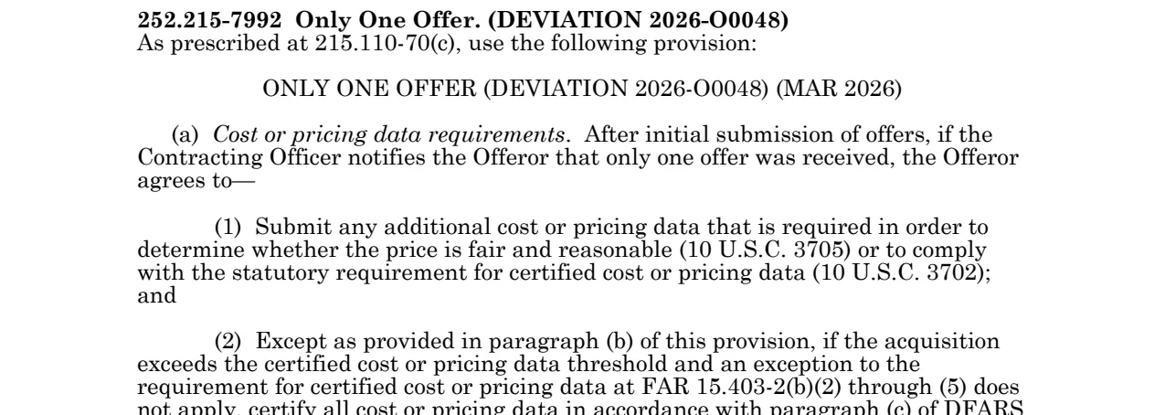Source page for 252.215-7992