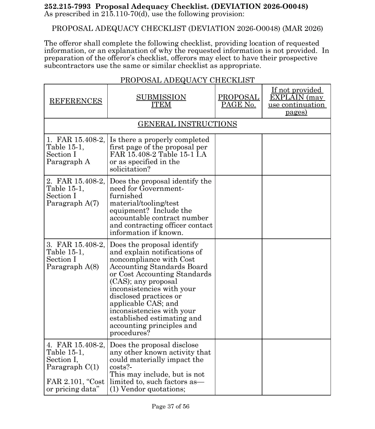 Source page for 252.215-7993