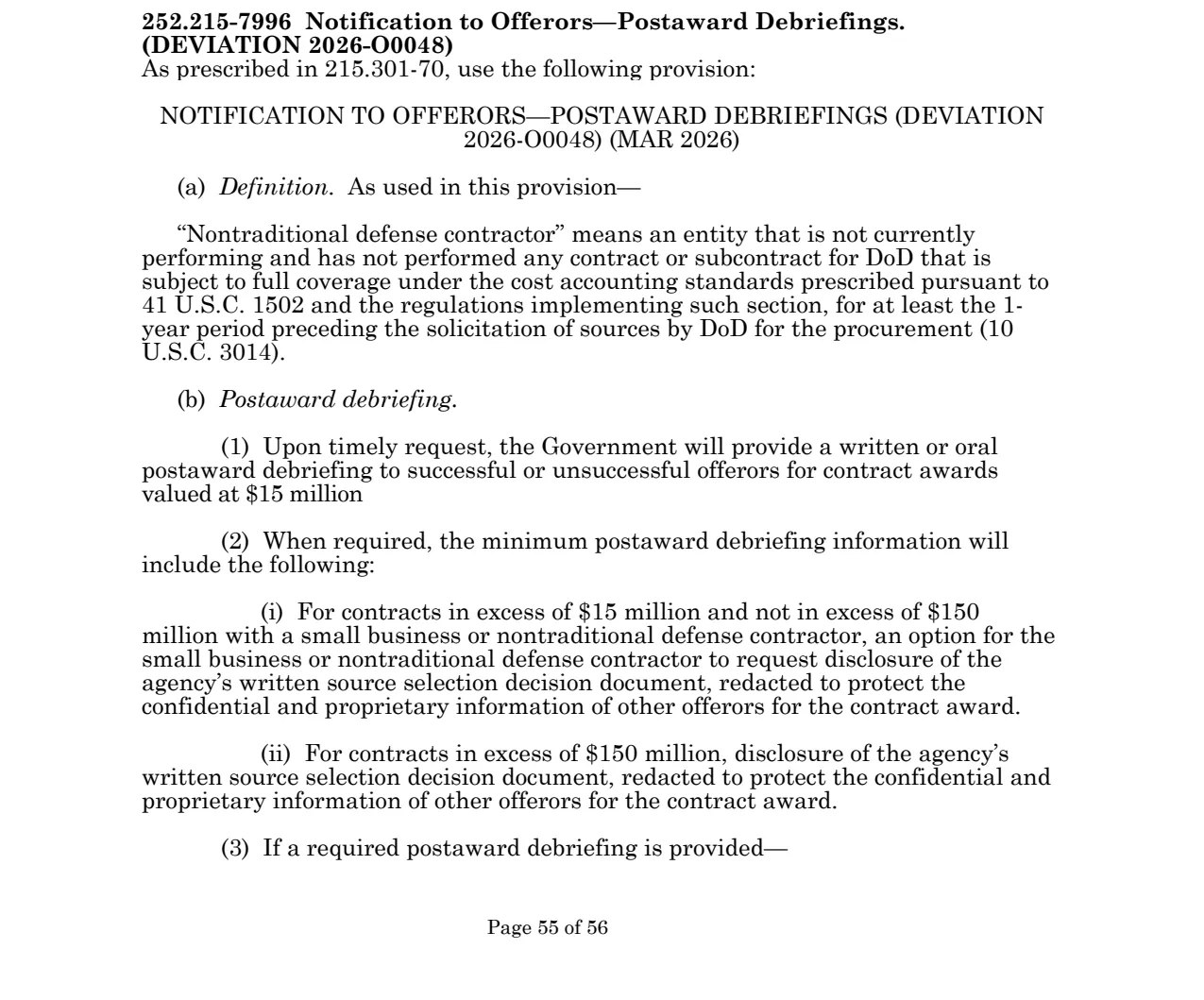 Source page for 252.215-7996