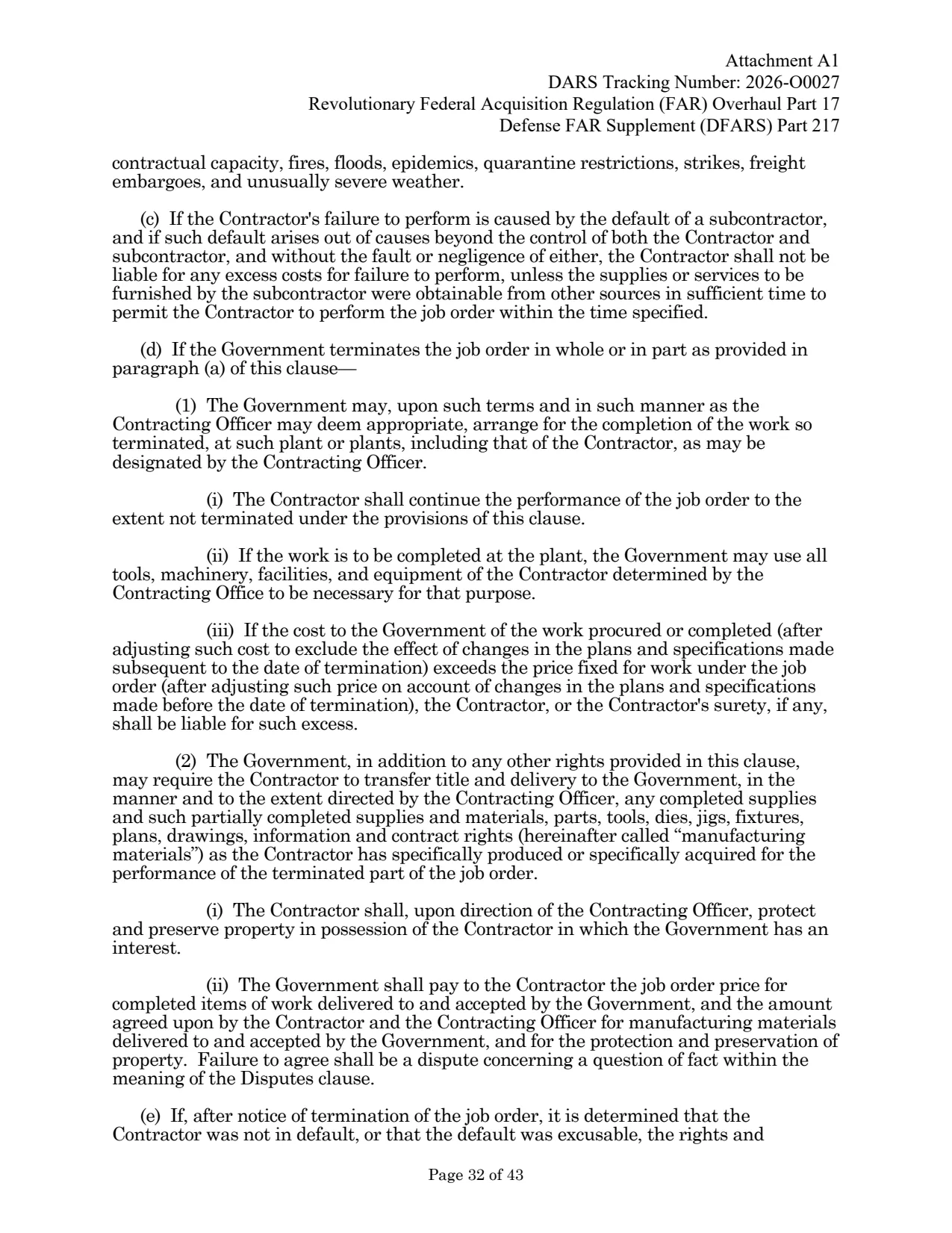 Source page for 252.217-7009