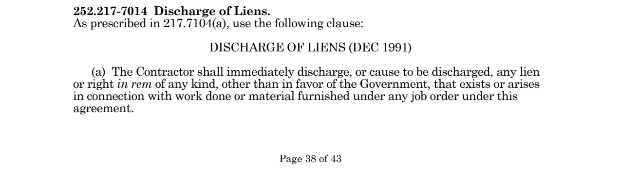 Source page for 252.217-7014