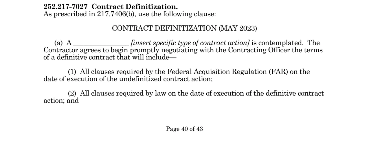 Source page for 252.217-7027