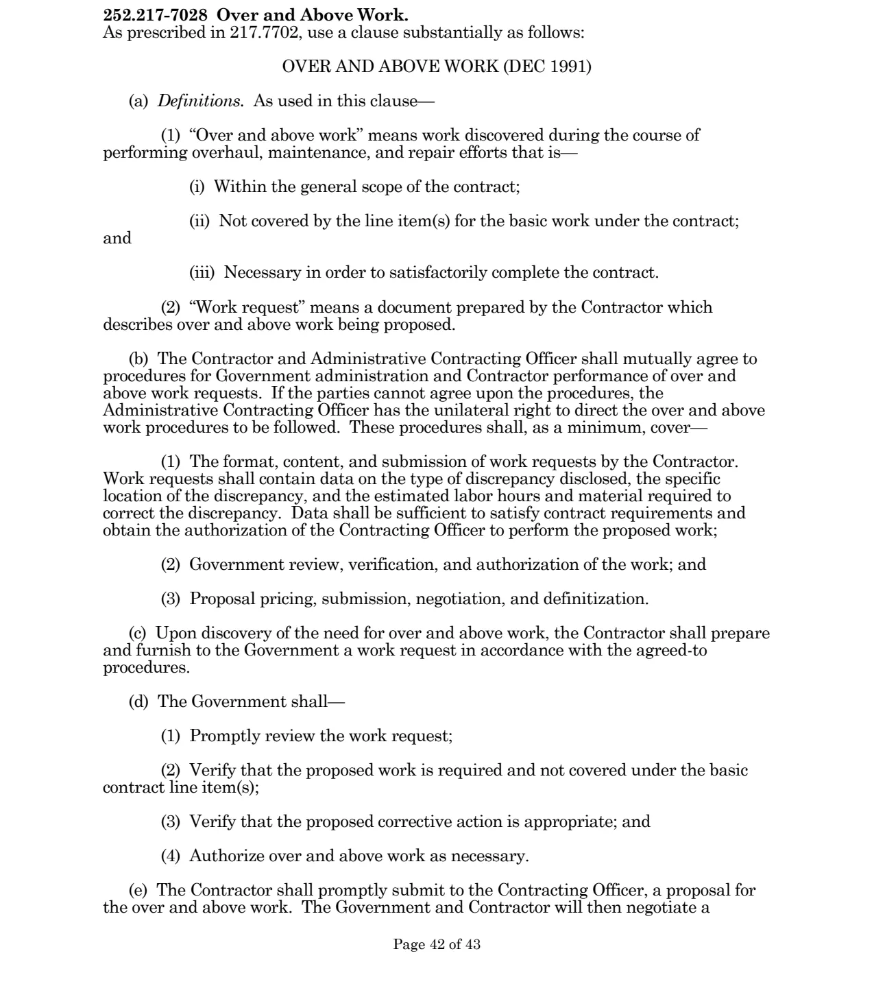 Source page for 252.217-7028