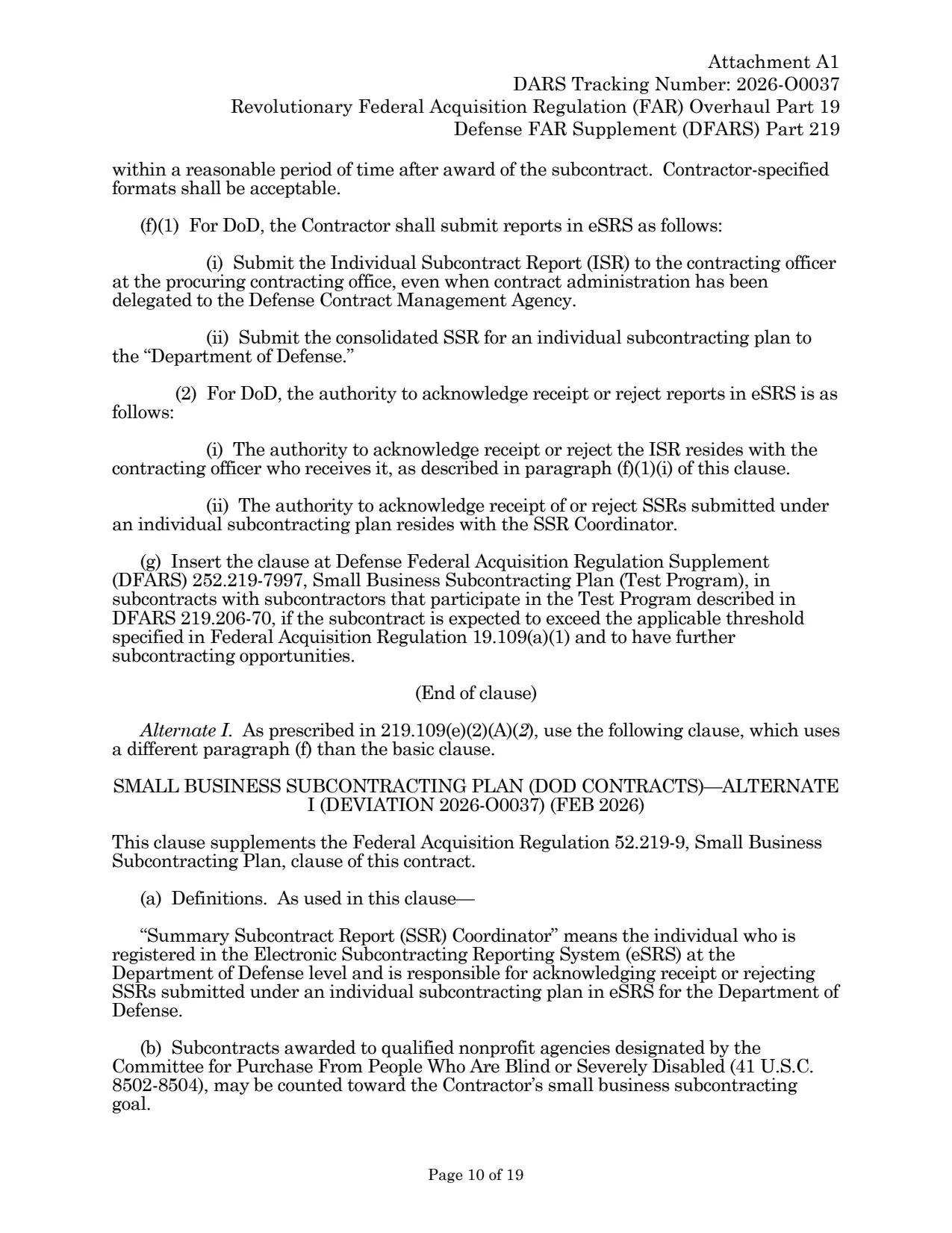 Source page for 252.219-7996