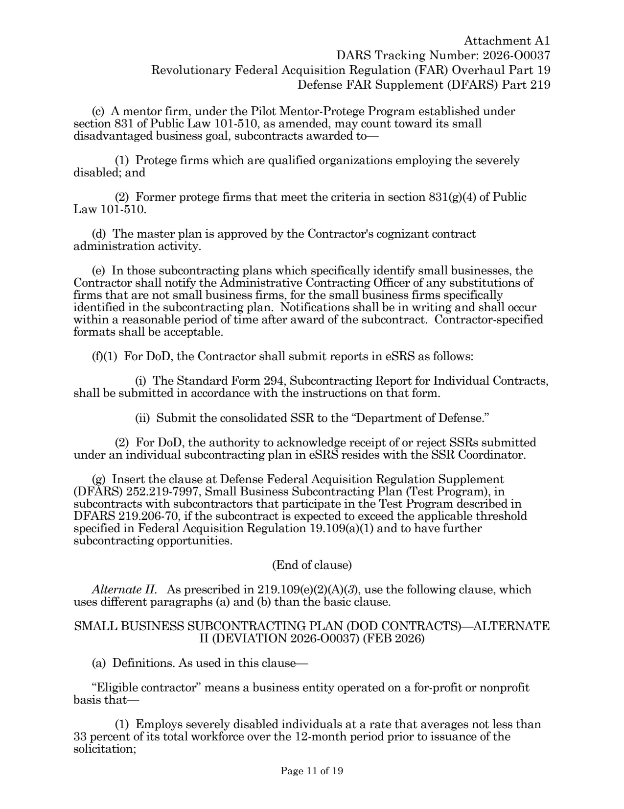 Source page for 252.219-7996