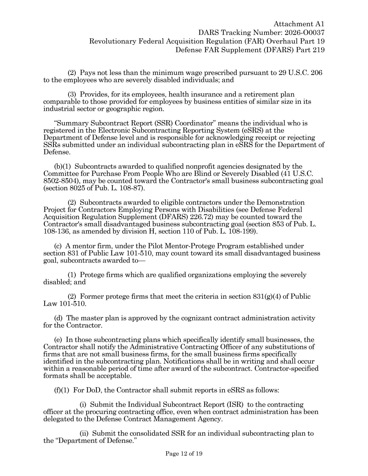 Source page for 252.219-7996