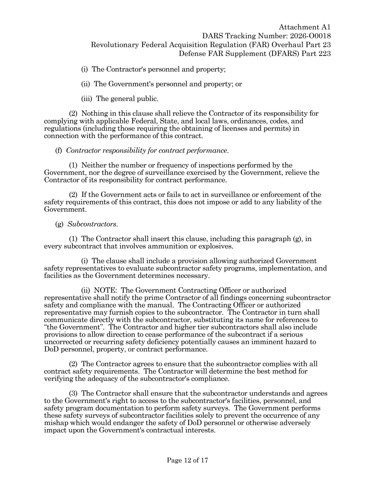 Source page for 252.223-7002