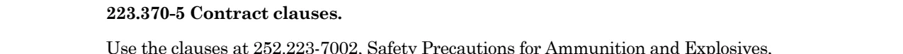 Prescription for 252.223-7002