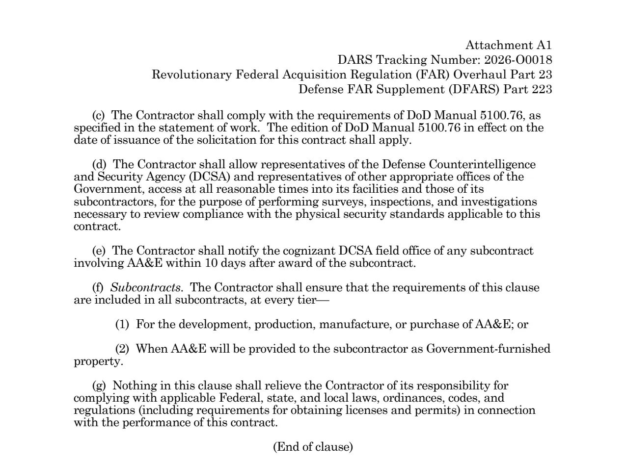 Source page for 252.223-7007