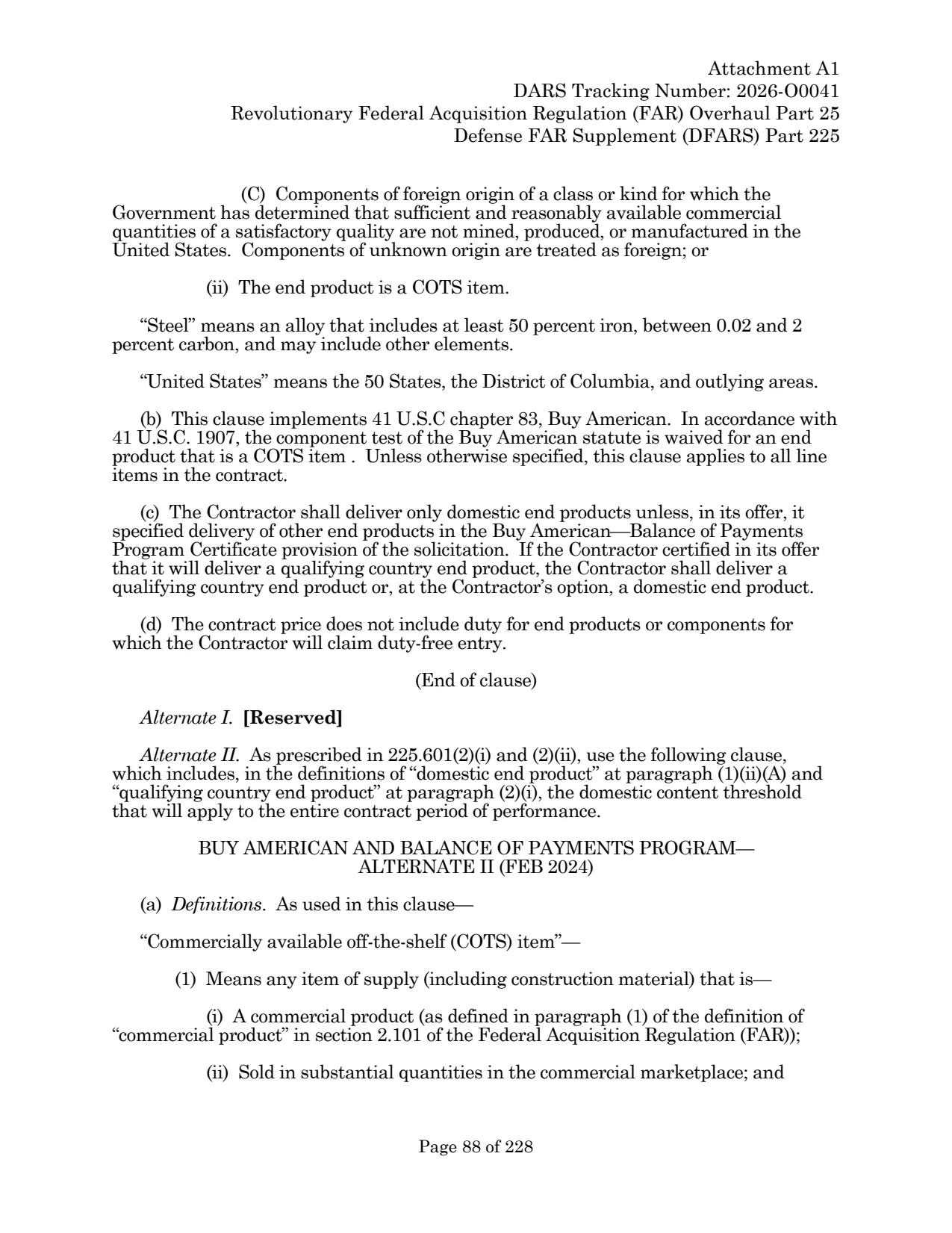 Source page for 252.225-7001