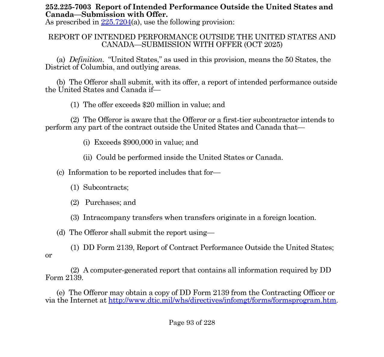 Source page for 252.225-7003