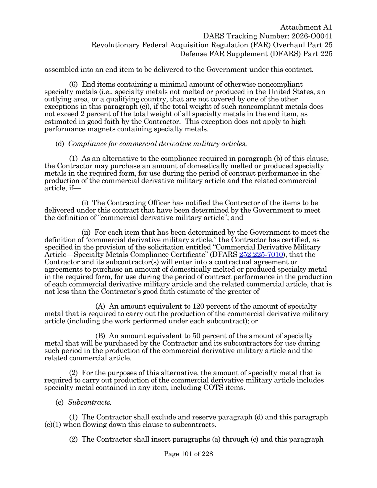Source page for 252.225-7009