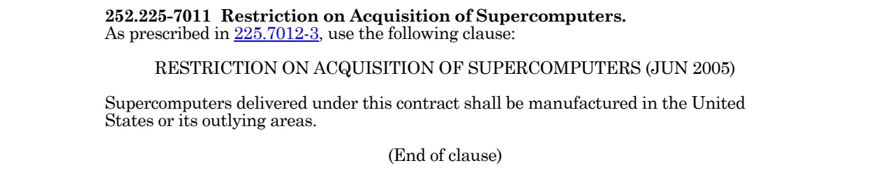 Source page for 252.225-7011