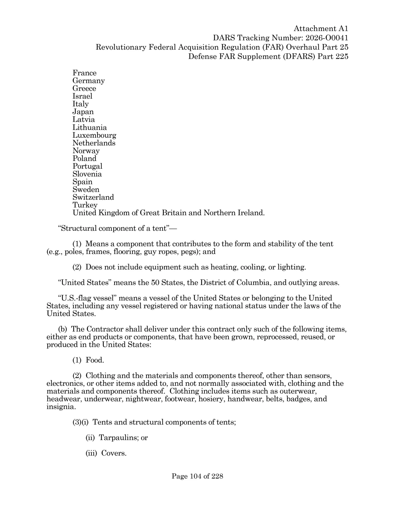Source page for 252.225-7012