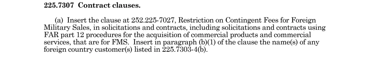 Prescription for 252.225-7027