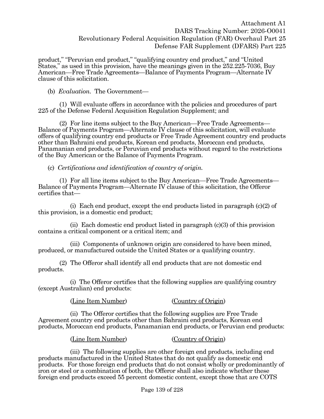 Source page for 252.225-7035