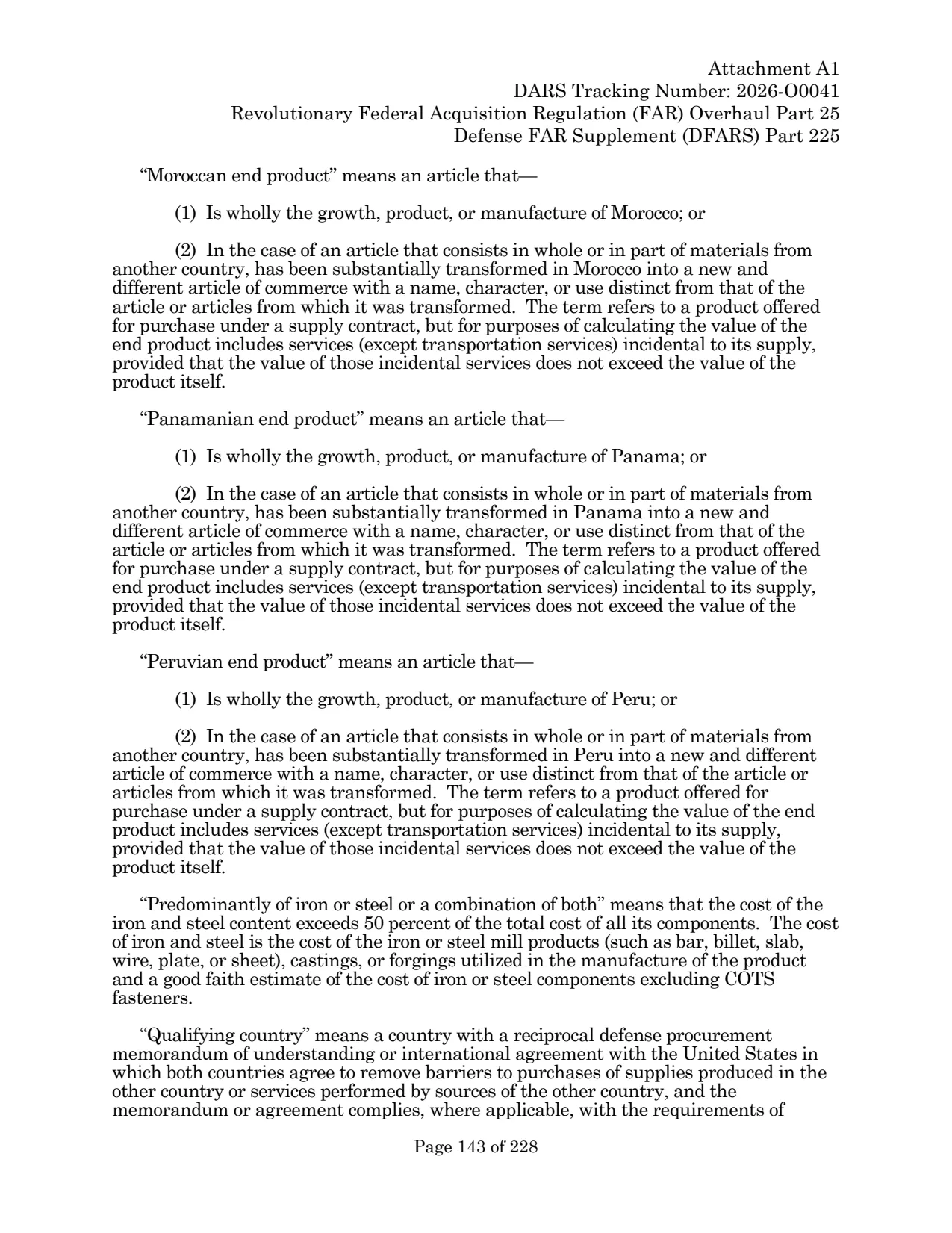 Source page for 252.225-7036