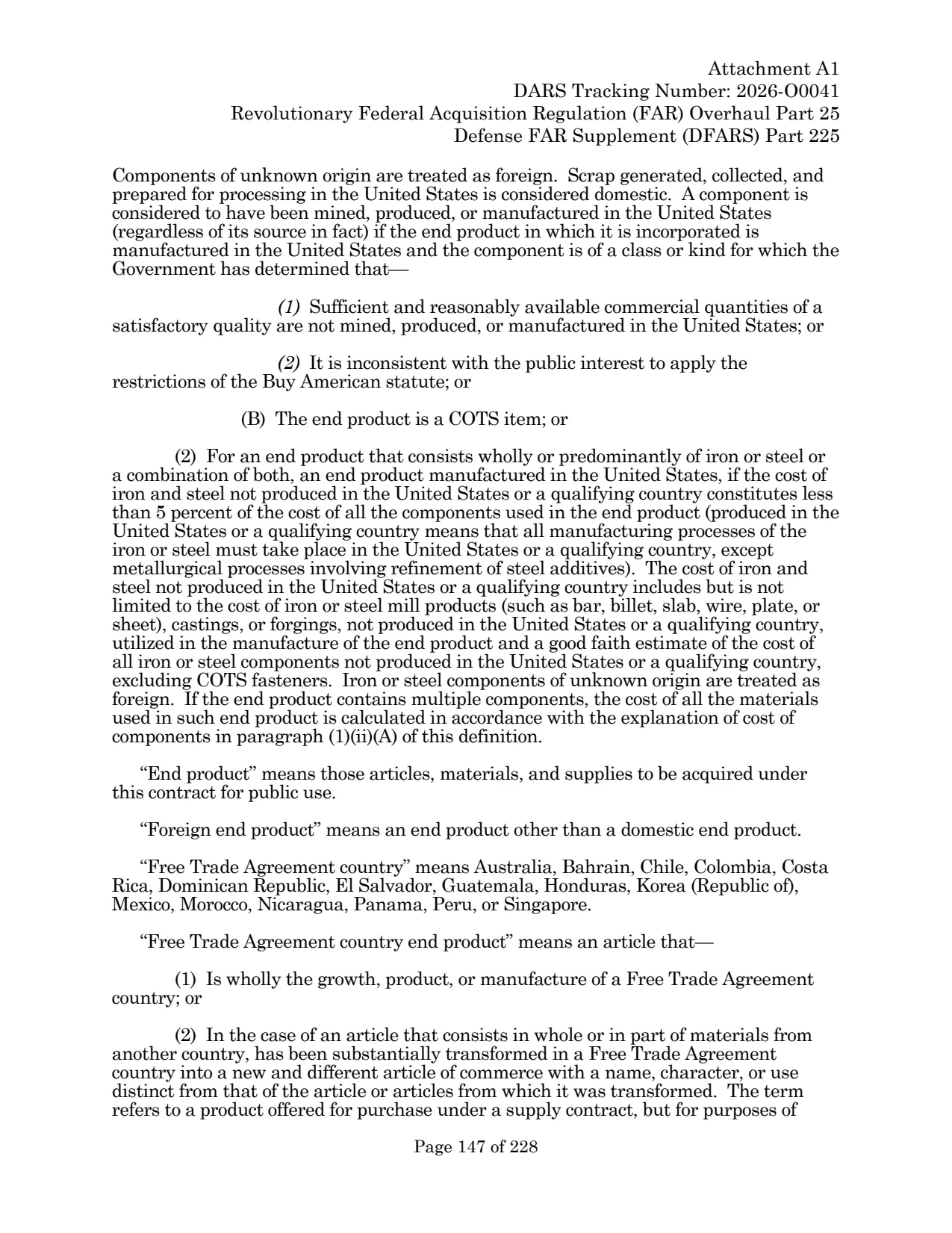 Source page for 252.225-7036
