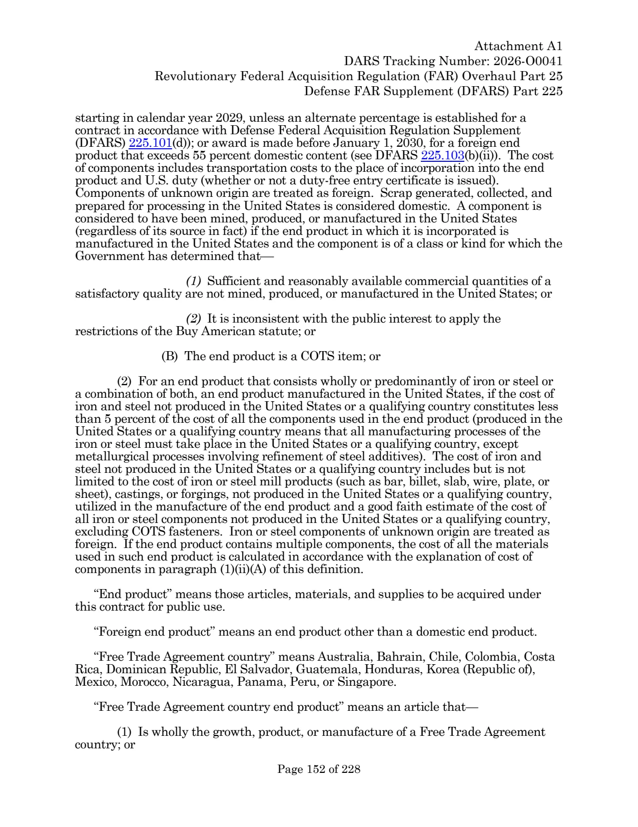 Source page for 252.225-7036