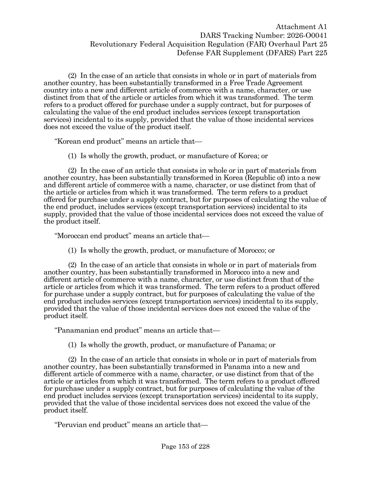 Source page for 252.225-7036
