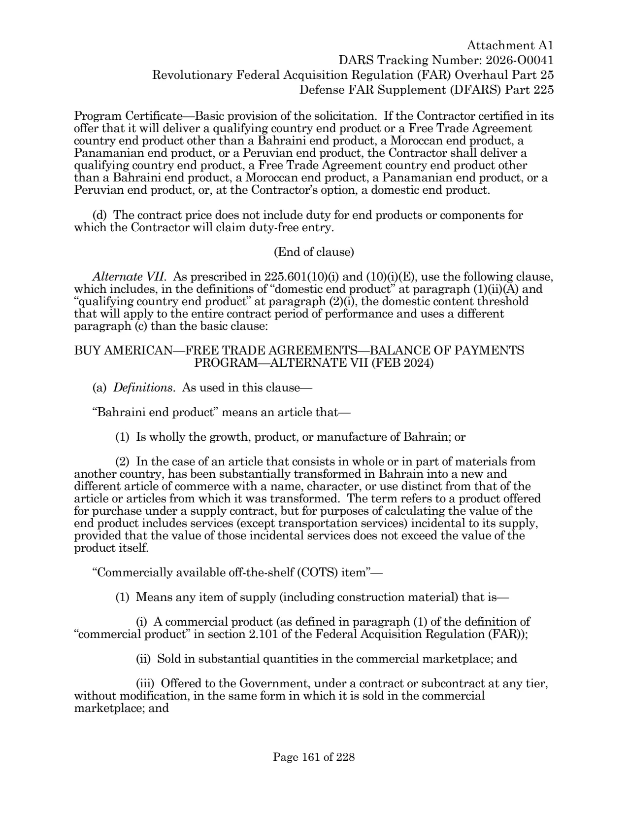 Source page for 252.225-7036