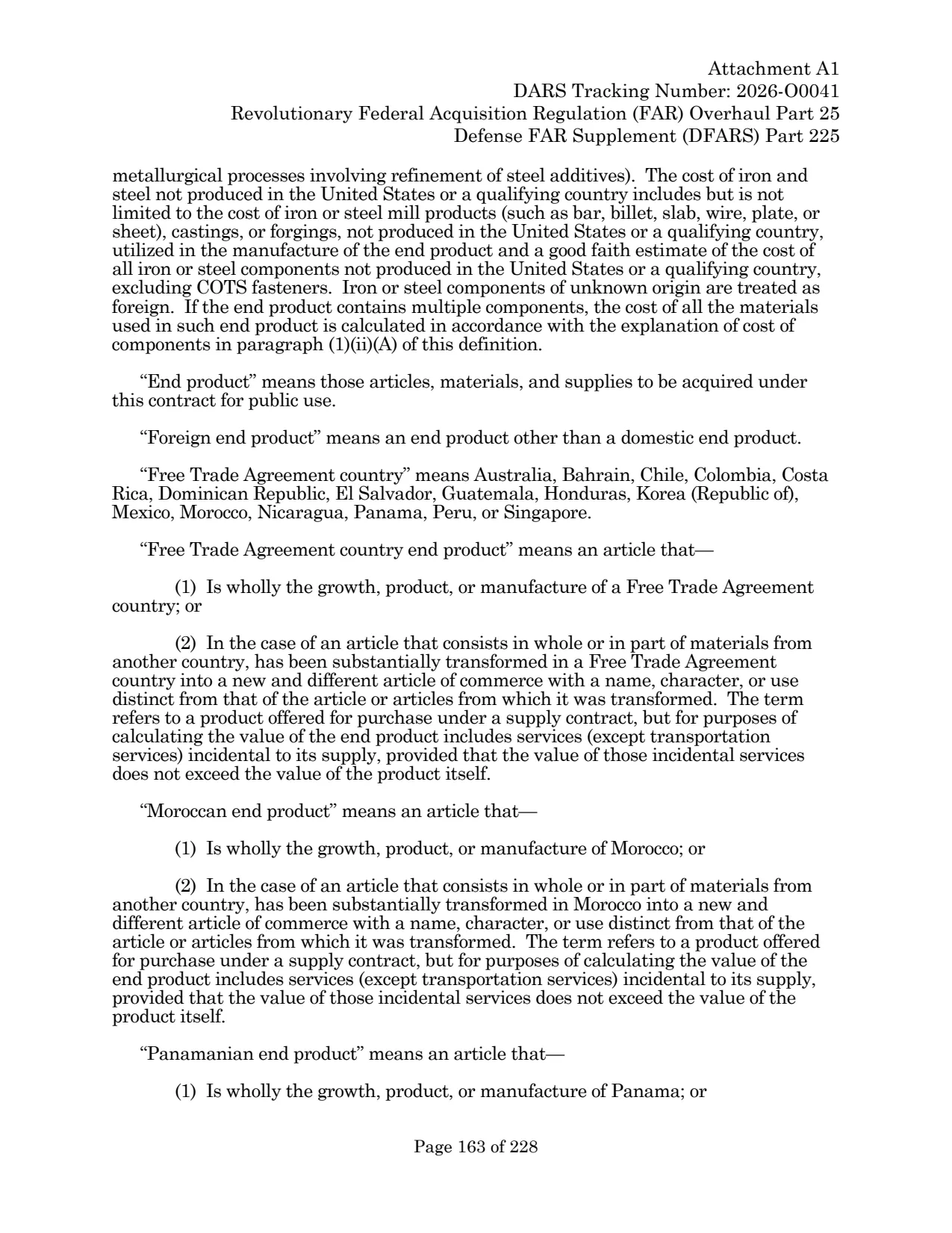 Source page for 252.225-7036