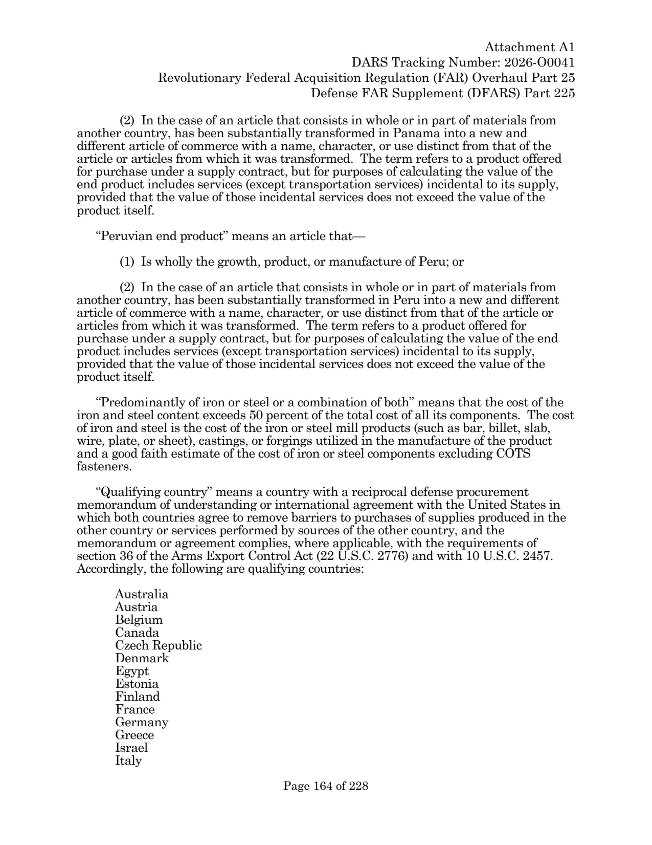 Source page for 252.225-7036