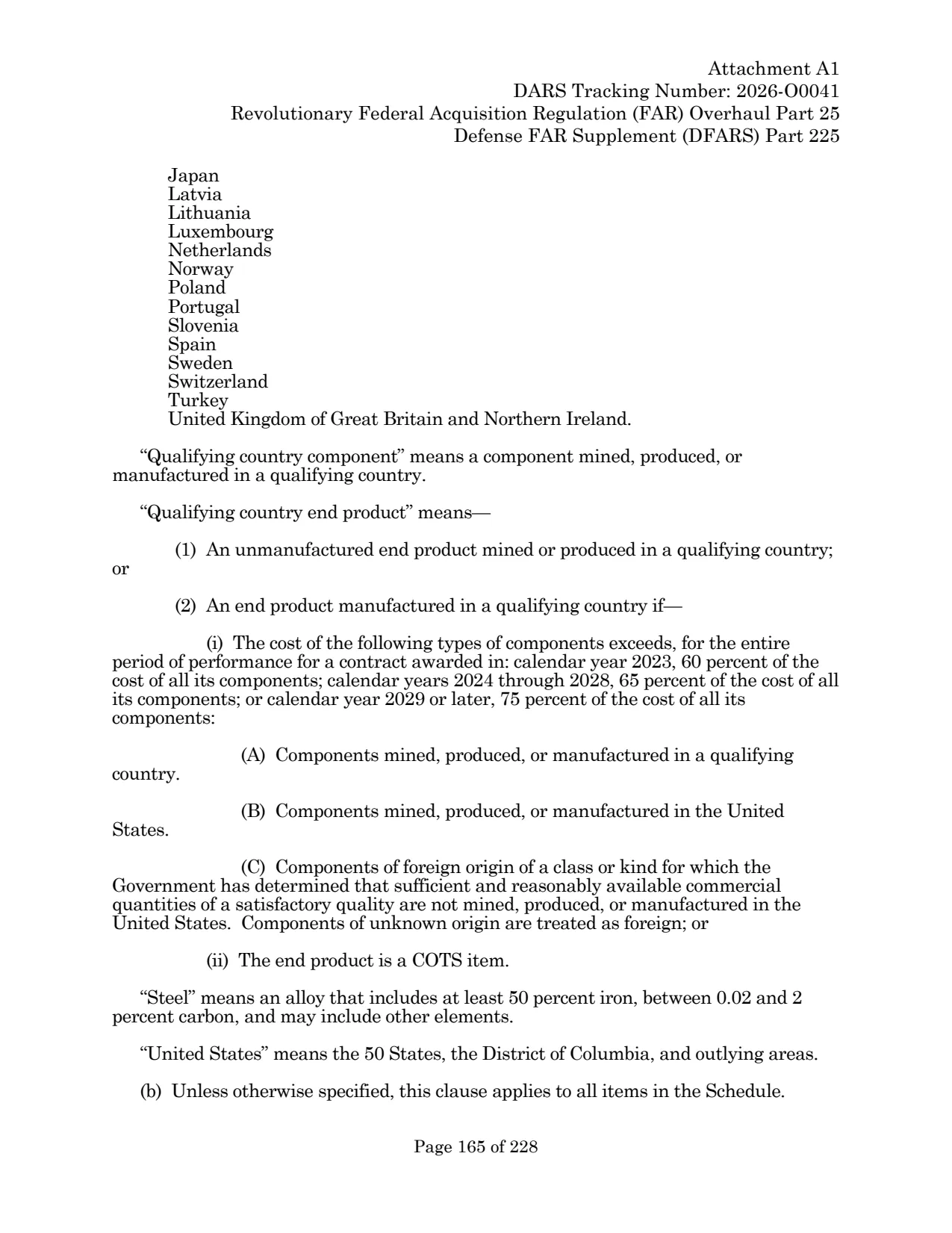 Source page for 252.225-7036