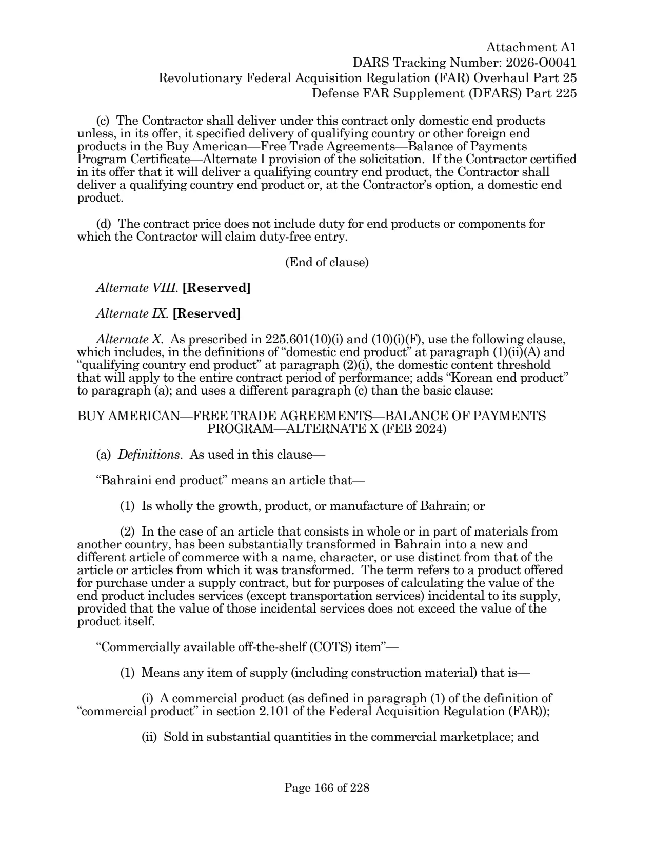 Source page for 252.225-7036
