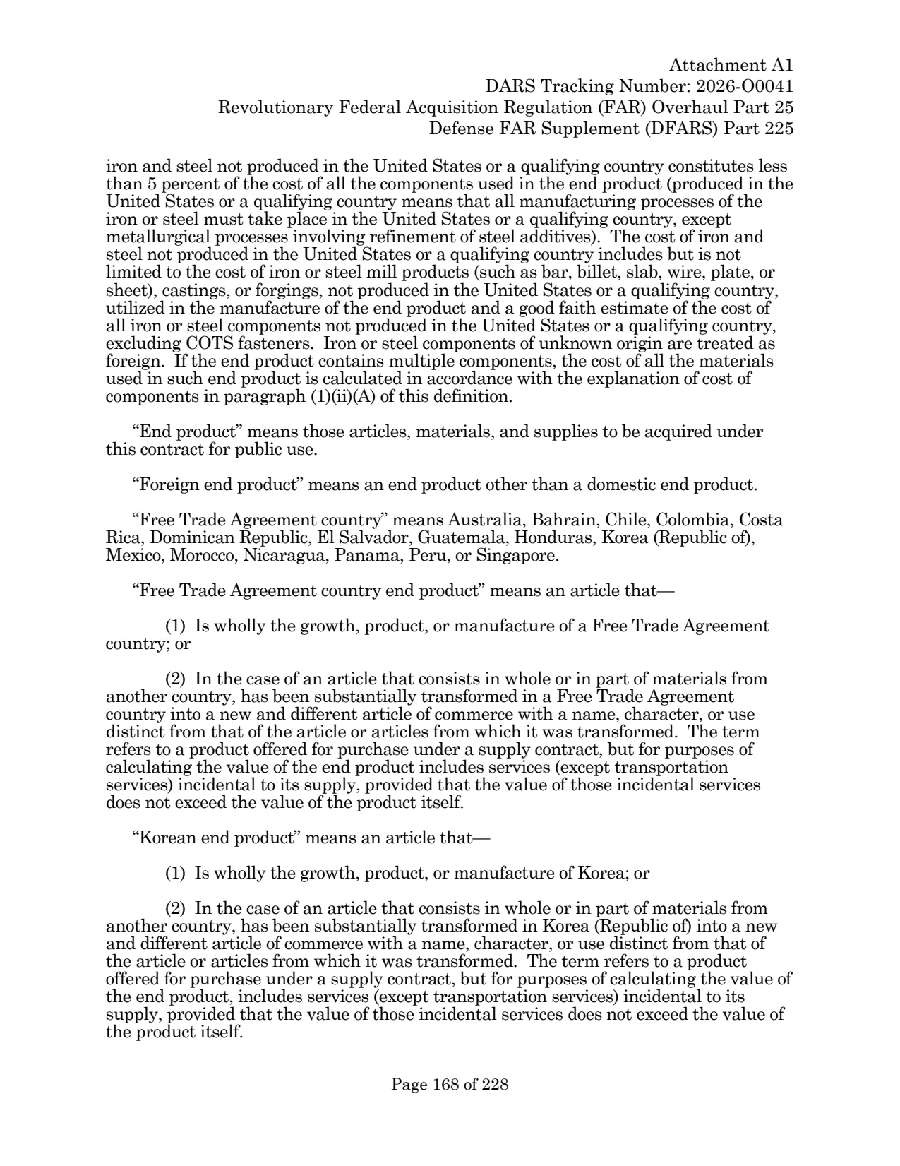 Source page for 252.225-7036