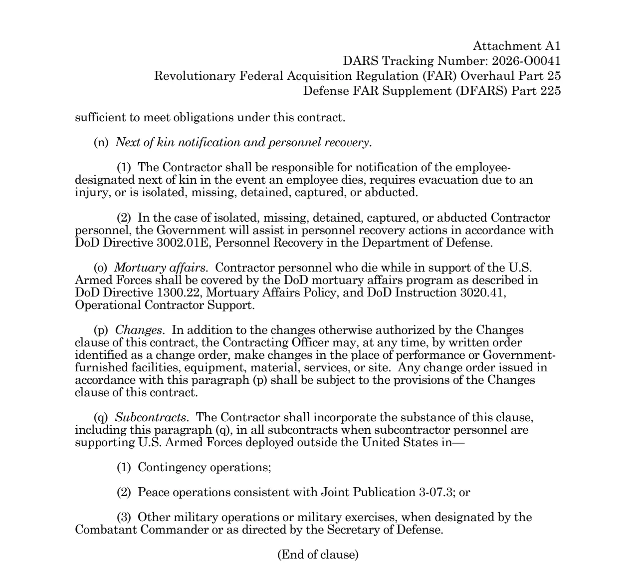 Source page for 252.225-7040