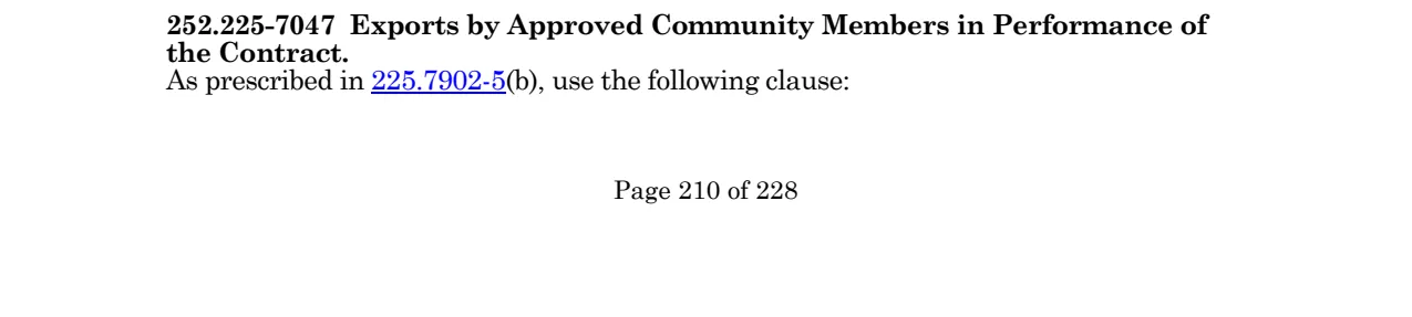 Source page for 252.225-7047