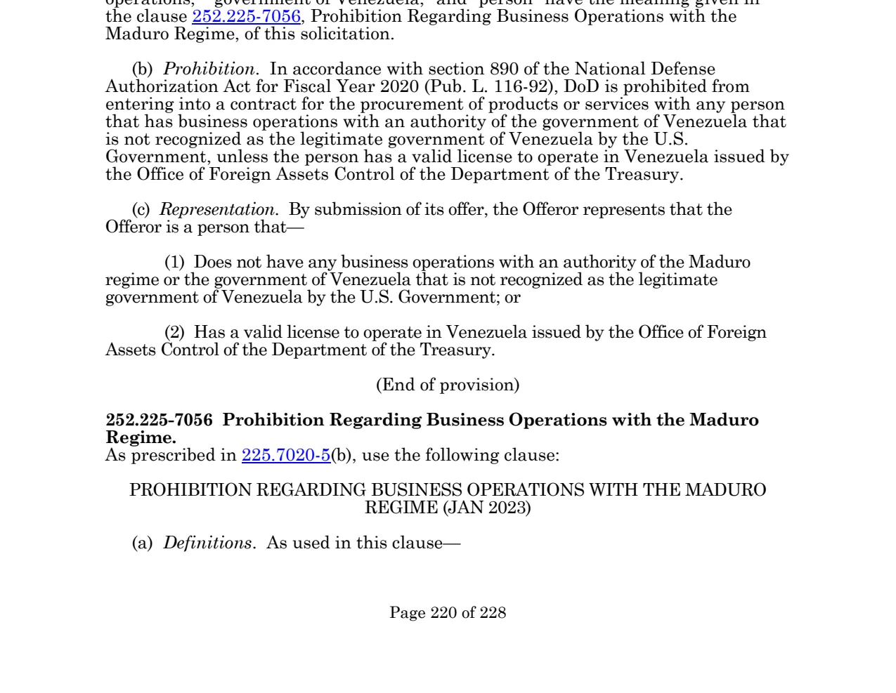 Source page for 252.225-7056