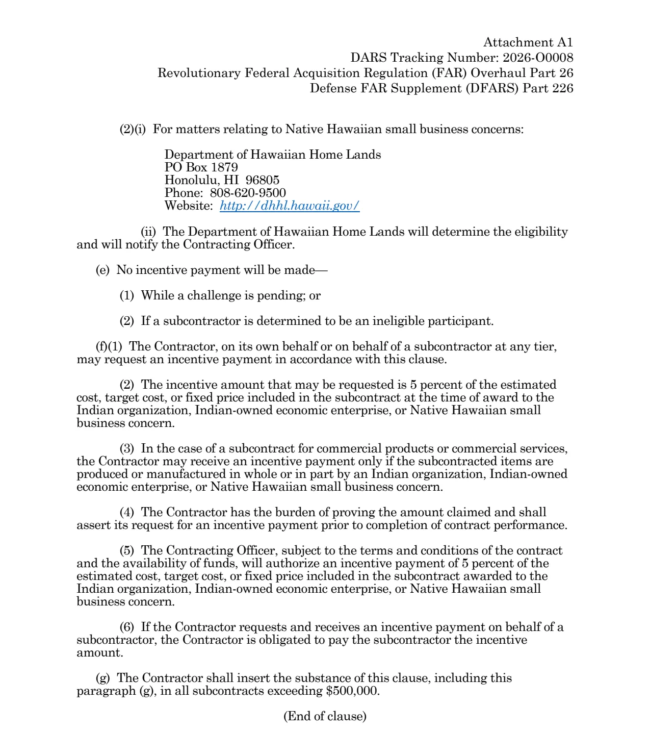 Source page for 252.226-7001