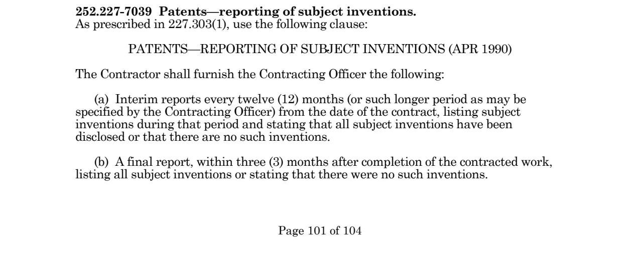 Source page for 252.227-7039