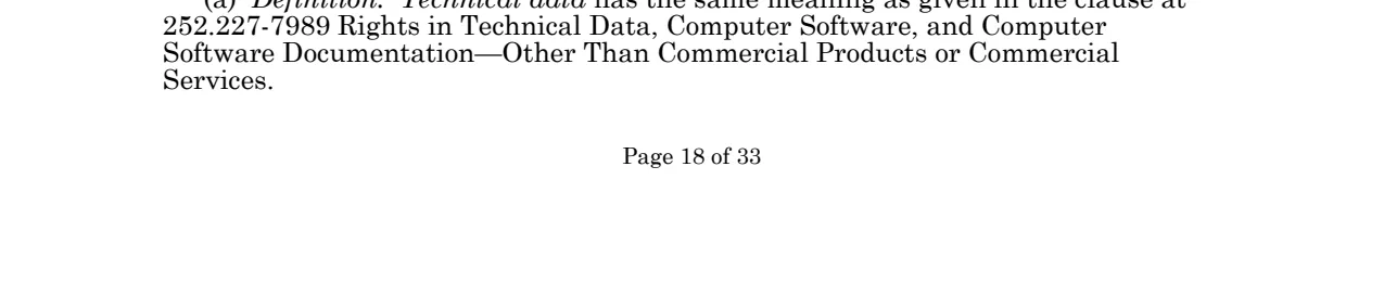 Source page for 252.227-7989