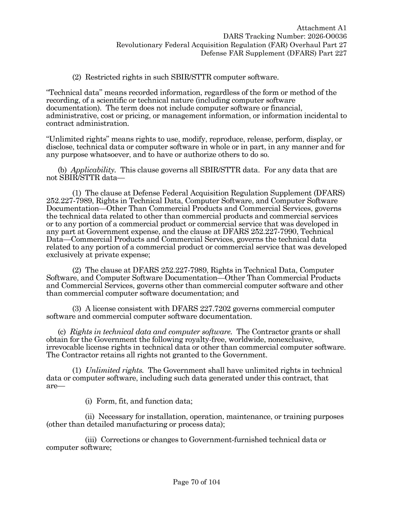 Source page for 252.227-7993