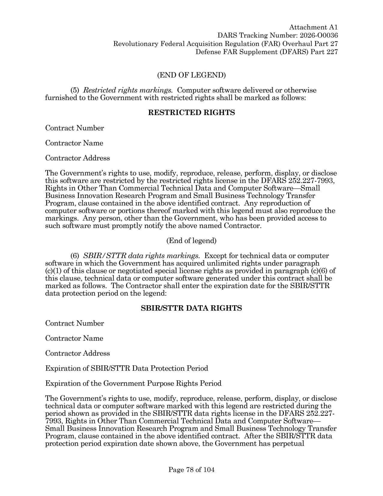 Source page for 252.227-7993