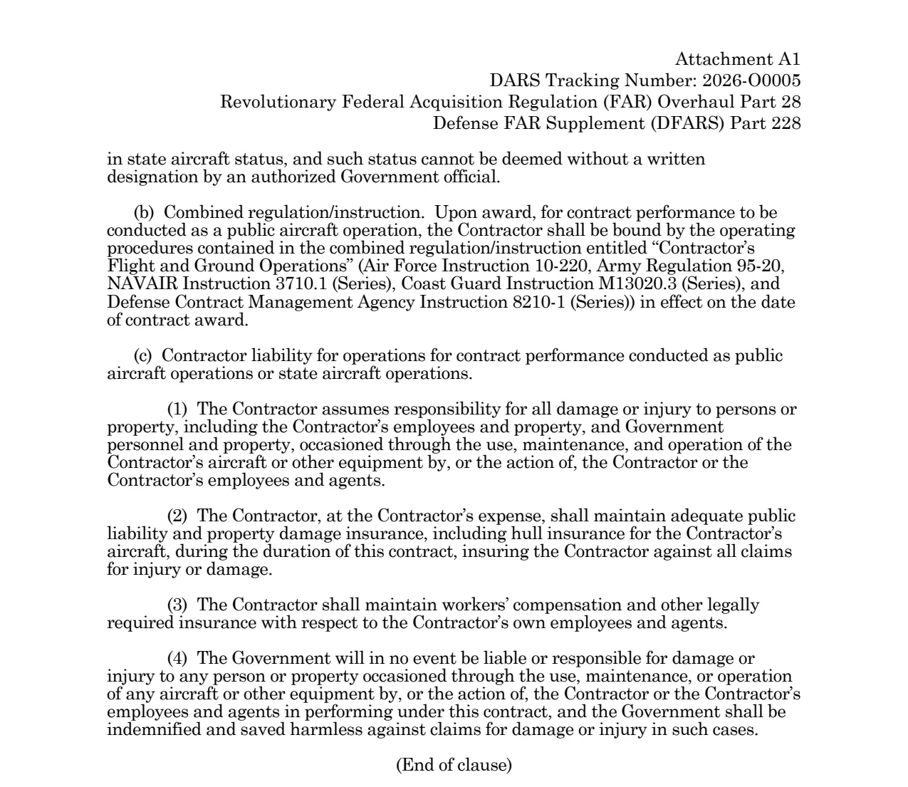 Source page for 252.228-7007