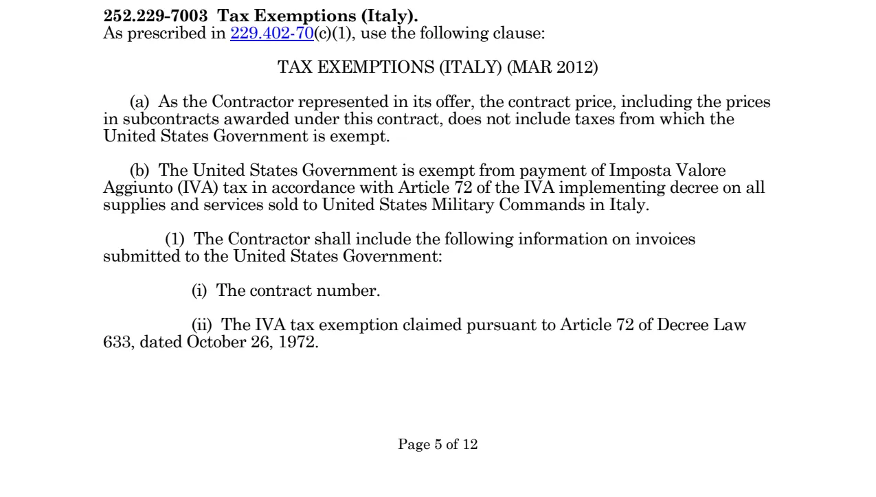 Source page for 252.229-7003